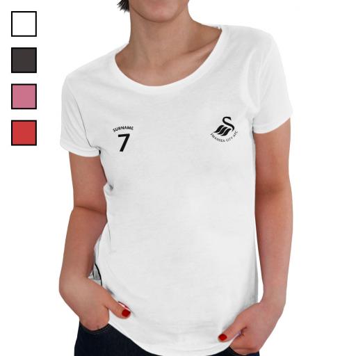 Swansea City AFC Ladies Sports T-Shirt